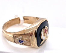 Load image into Gallery viewer, 10 Karat Yellow Shriner Masonic Ring
