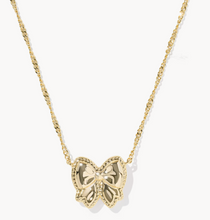 Load image into Gallery viewer, Haley Bow Gold Short Pendant Necklace
