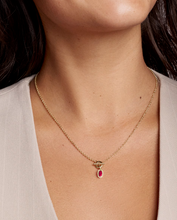 Load image into Gallery viewer, Mini Elisa Toggle Gold Short Pendant Necklace