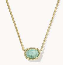 Load image into Gallery viewer, Daphne Gold Frame Short Pendant Necklace