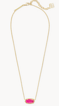 Load image into Gallery viewer, Elisa Gold Pendant Necklace in Azalea Illusion