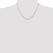 Load image into Gallery viewer, 1.5mm Rope Chain Necklace Solid 14K Rose Gold 18&quot;
