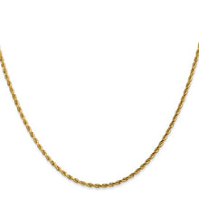 Load image into Gallery viewer, 1.75mm Rope Chain Necklace Solid 14K Yellow Gold 18&quot;
