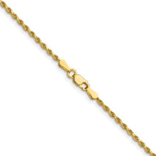 Load image into Gallery viewer, 1.75mm Rope Chain Necklace Solid 14K Yellow Gold 18&quot;
