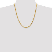 Load image into Gallery viewer, 4.5mm Rope Chain Necklace Solid 14K Yellow Gold 22&quot;
