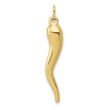 Load image into Gallery viewer, 10k Italian Horn Charm
