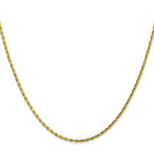 Load image into Gallery viewer, 1.75mm Rope Chain Necklace Solid 10K Yellow Gold 20&quot;

