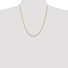 Load image into Gallery viewer, 2mm Rope Chain Necklace Solid 10K Yellow Gold 22&quot;
