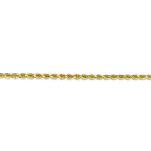 Load image into Gallery viewer, 2.25mm Rope Chain Necklace Solid 10K Yellow Gold 20&quot;

