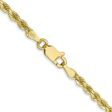 Load image into Gallery viewer, 2.75mm Rope Chain Necklace Solid 10k Yellow Gold 20&quot;
