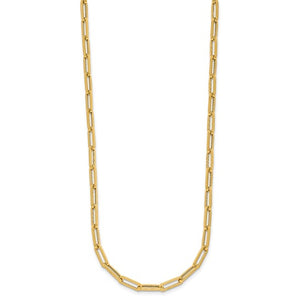 14K 4.0mm Paperclip Necklace