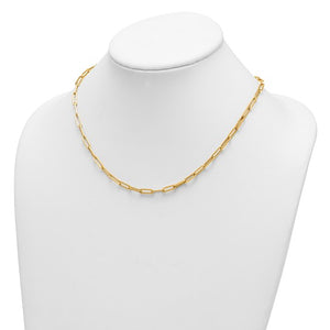 14K 4.0mm Paperclip Necklace