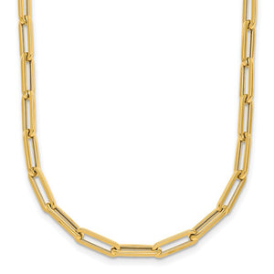 14K 4.0mm Paperclip Necklace