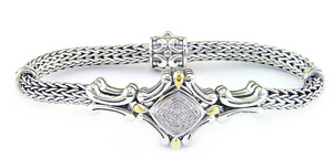 Effy 18 Karat Yellow Gold and Sterling Silver Bracelet