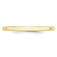 Load image into Gallery viewer, 10KY 2mm LTW Half Round Band Size 5.5
