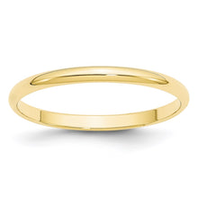 Load image into Gallery viewer, 10KY 2mm LTW Half Round Band Size 5.5
