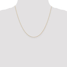 Load image into Gallery viewer, .5mm Cable Chain Necklace Solid 10K Rose Gold 18&quot;
