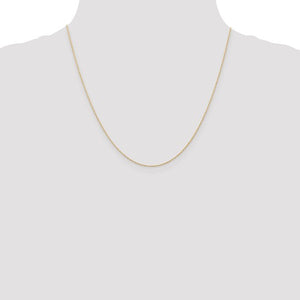 .5mm Cable Chain Necklace Solid 10K Rose Gold 18"