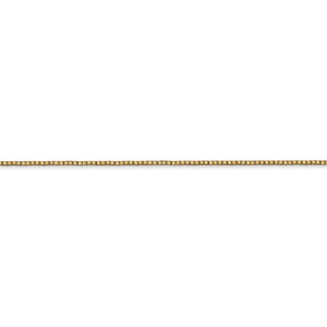 .9mm Box Chain Necklace Solid 14K Yellow Gold 16"