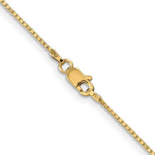 Load image into Gallery viewer, 1mm Box Chain Necklace Solid 14K Yellow Gold 16&quot;
