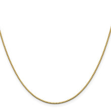 Load image into Gallery viewer, 1.05mm Box Chain Necklace Solid 14K Yellow Gold 18&quot;
