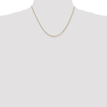 Load image into Gallery viewer, 1.4mm Box Chain Necklace Solid 14K Yellow Gold 18&quot;
