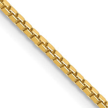 Load image into Gallery viewer, 1.3mm Box Chain Necklace Solid 14K Yellow Gold 20&quot;
