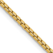 Load image into Gallery viewer, 1.5mm Box Chain Necklace Solid 14K Yellow Gold 20&quot;
