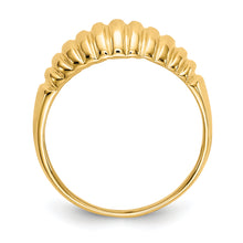 Load image into Gallery viewer, 14k High Polished Ribbed Dome Ring

