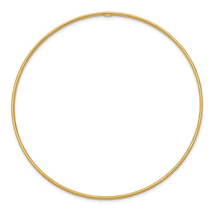 14k 1.5mm Diamond-Cut Slip-on Bangle Bracelet