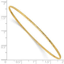 Load image into Gallery viewer, 14k 1.5mm Diamond-Cut Slip-on Bangle Bracelet
