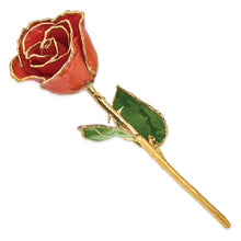 Load image into Gallery viewer, Lacquer Dipped Gold Trim Sonia Pearl Rose
