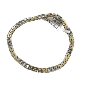 3.60 Carat Total Weight Two-Tone Diamond Bracelet