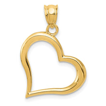 Load image into Gallery viewer, 14K Polished Dangling Heart Pendant
