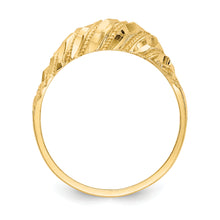 Load image into Gallery viewer, 14K Diamond Cut Dome Ring
