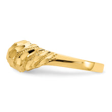 Load image into Gallery viewer, 14K Diamond Cut Dome Ring
