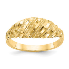 Load image into Gallery viewer, 14K Diamond Cut Dome Ring
