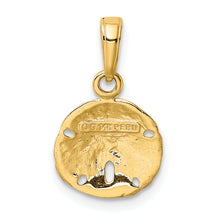 Load image into Gallery viewer, 14K Gold Polished Sand Dollar Pendant
