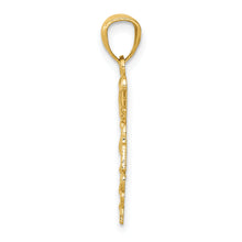 Load image into Gallery viewer, 14k Diamond-cut Polished RN Nurse Pendant
