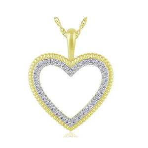 10 Karat Yellow Gold Heart Shaped Pendant