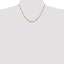 Load image into Gallery viewer, 1.70mm Singapore Chain Necklace Solid 14K Yellow Gold 18&quot;
