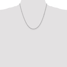 Load image into Gallery viewer, 1.7mm Singapore Chain Necklace Solid 14K White Gold 20&quot;

