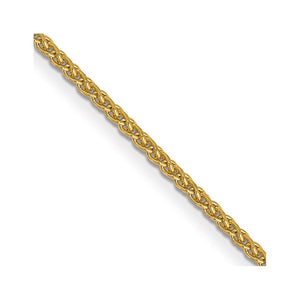 14k 1.05mm Diamond Cut Spiga with Lobster Clasp Chain