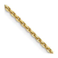 Load image into Gallery viewer, 14k 1.4mm D/C Round Open Link Cable Chain
