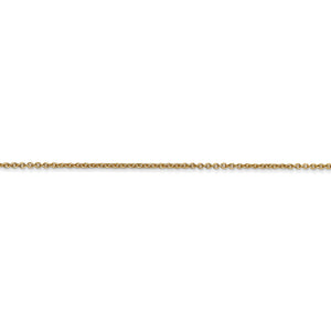 14k 1.2mm Cable Chain