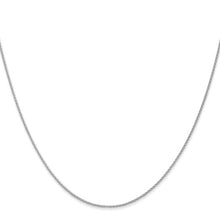 Load image into Gallery viewer, 1mm Parisian Wheat Chain Necklace Solid 14K White Gold 18&quot;
