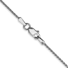 Load image into Gallery viewer, 1mm Parisian Wheat Chain Solid 14K White Gold 18&quot;
