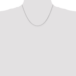 1mm Parisian Wheat Chain Solid 14K White Gold 18"