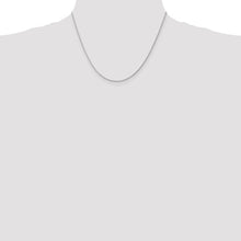Load image into Gallery viewer, 1.5mm Wheat Chain Necklace Solid 14K White Gold 18&quot;
