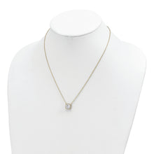 Load image into Gallery viewer, Sterling Silver Rhodium-plated Square Amethyst w/2 in ext. Necklace
